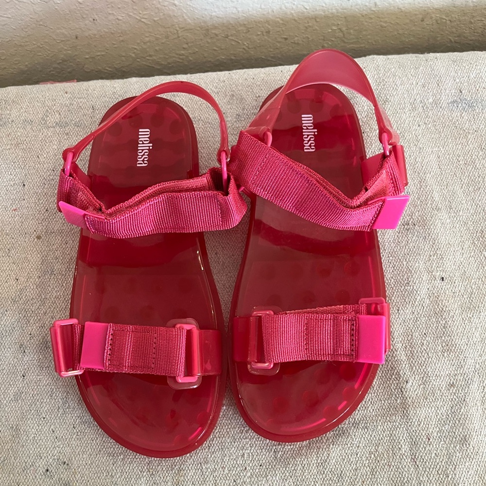 Melissa Woman's Papete Pink Summer Beach Sandals Sz 8 - Picture 7 of 8